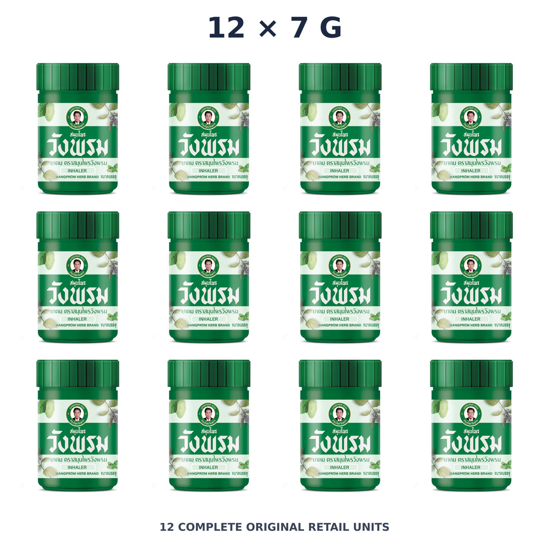 Wang Prom Herbal Inhaler Formula 2 7 g — 12 Inhalers — exact supplied quantity on white