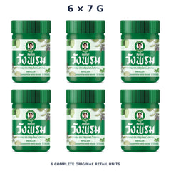 Wang Prom Herbal Inhaler Formula 2 7 g — 6 Inhalers — exact supplied quantity on white