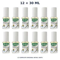 Wang Prom Compound Phlai Massage Oil Spray (Cool) 30 ml — 12 Bottles — exact supplied quantity on white