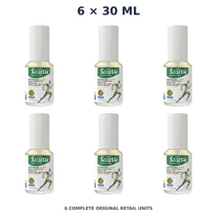Wang Prom Compound Phlai Massage Oil Spray (Cool) 30 ml — 6 Bottles — exact supplied quantity on white