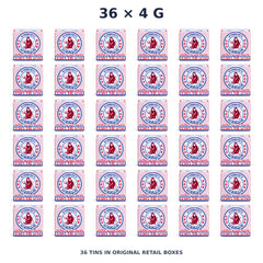 White Monkey Holding Peach Balm 4 g — 36 Tins — exact supplied quantity on white