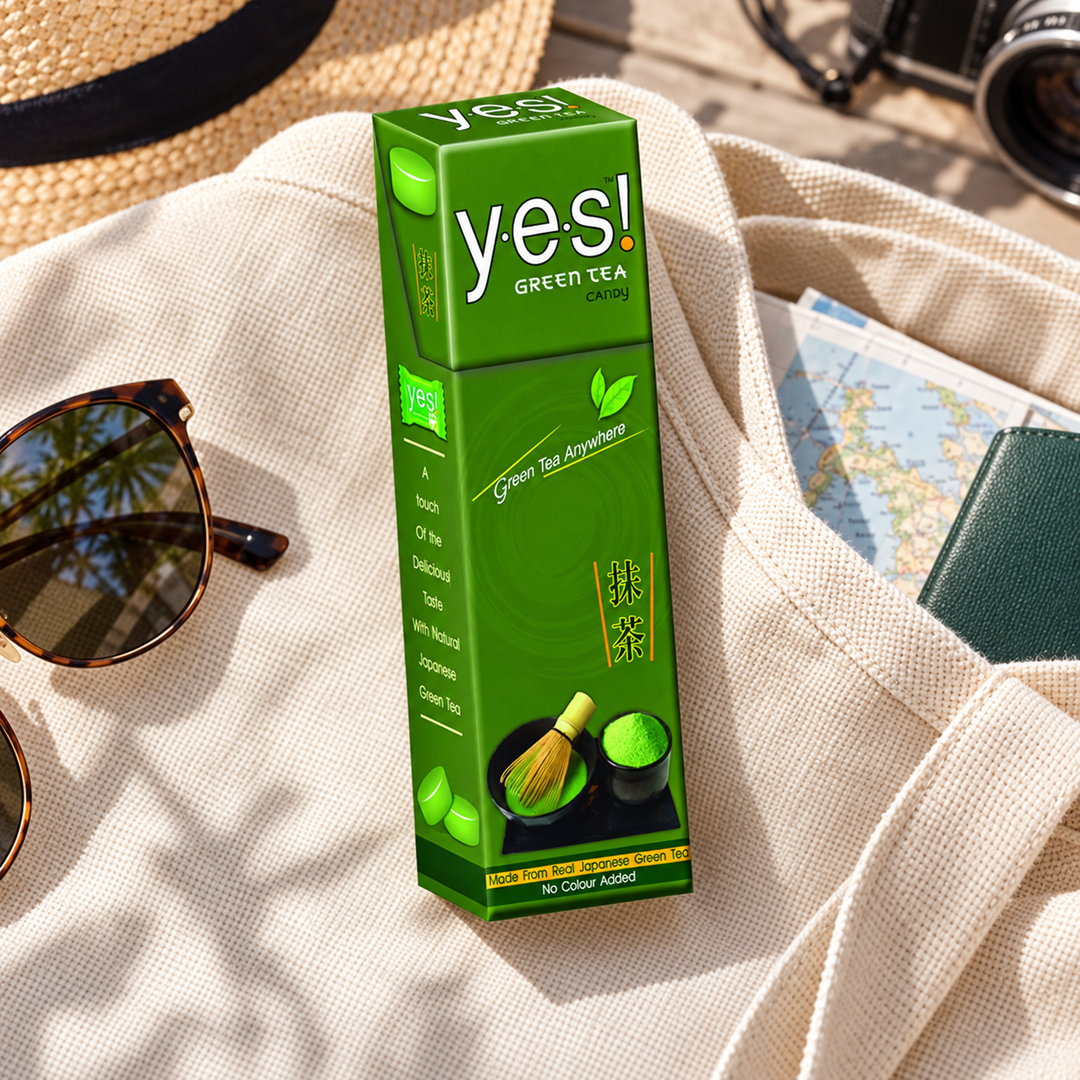 Yes! Green Tea Candy 36 g — Packs of 1, 2, 4 or 6 — illustrative serving suggestion
