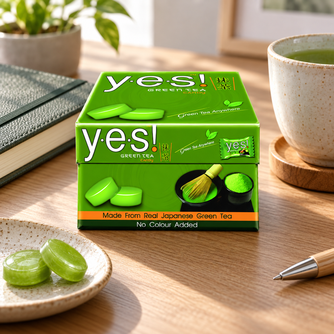 Yes! Green Tea Candy 79.2 g — Packs of 1, 2, 4 or 6 — illustrative serving suggestion